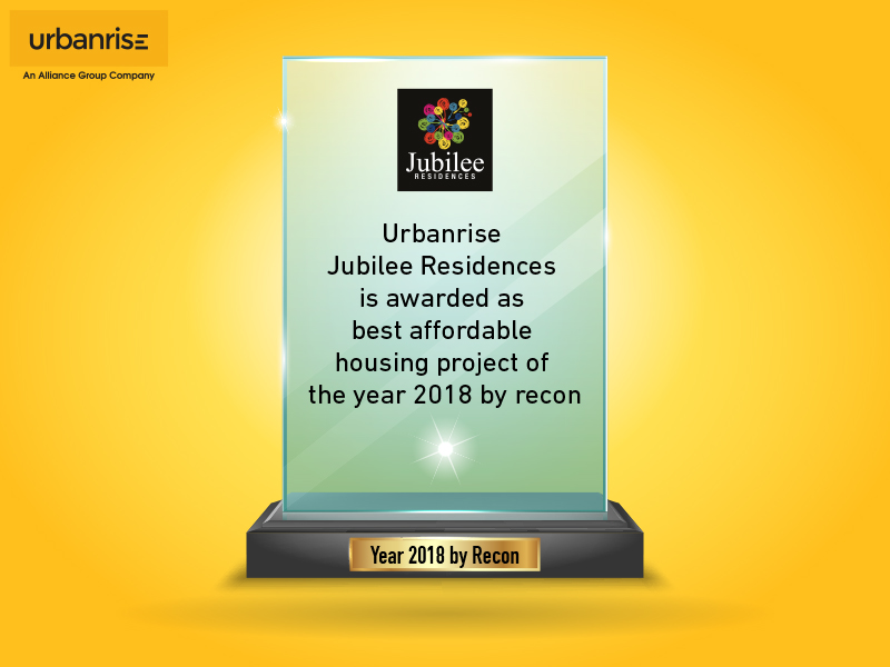 Urbanrise Jubilee Residences is awarded as best affordable housing project of 2018 - Flats for Sale in Chennai